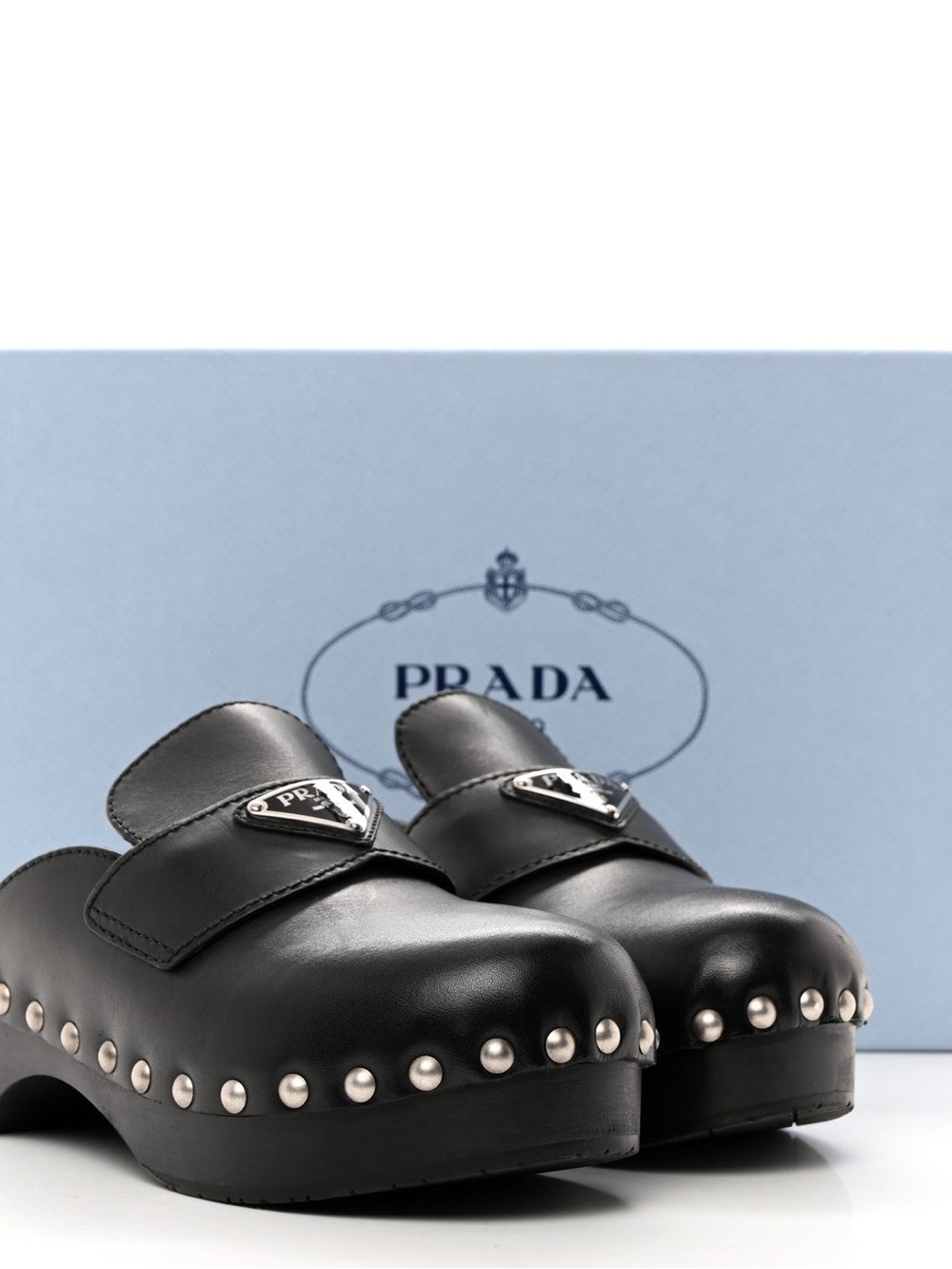 Prada Studded Mule
